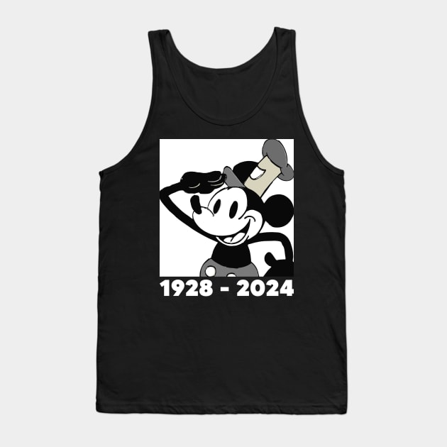 Steamboat Willie. 1928 - 2024 Tank Top by Megadorim